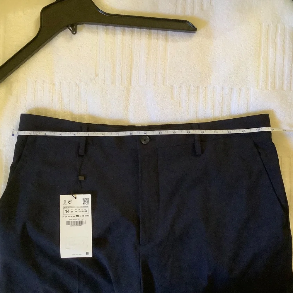 ZARA Suit Pants Slacks Navy Blue SZ 34/31